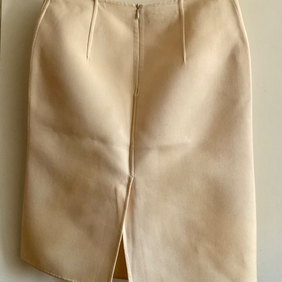 PRADA Ivory Wool Vintage Pencil Skirt size IT 40 - Picture 2 of 7